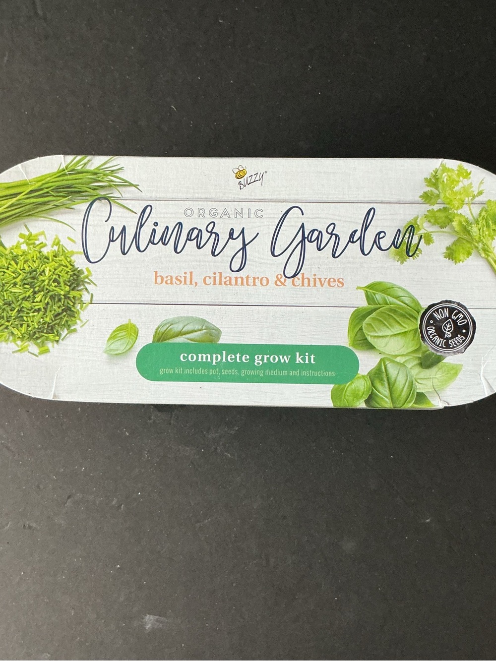 Organic Basil, Cilantro & Chives Complete Grow Kit